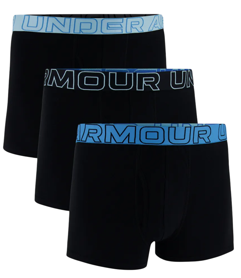 Boxerky Under Armour Under Armour Performance Cotton Boxer Briefs 3-Pack Čierna | 1383891-003