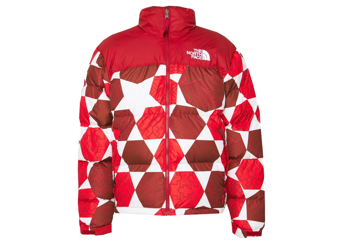 Prešívaná bunda The North Face 1996 Retro Nuptse IC Geo Print Fiery Red Červená | NF0A5IX43H2, 0