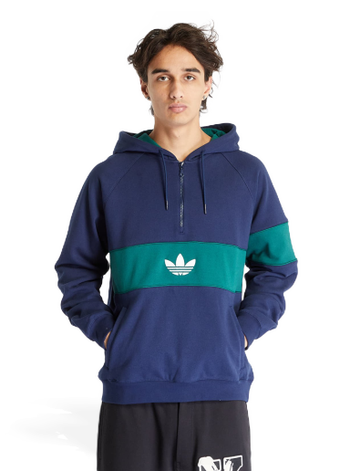 Mikina adidas Originals Hack Ny Half-Zip Hoodie Navy | IP9486