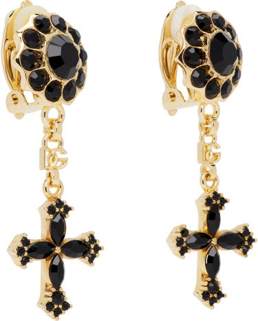 Náušnice Dolce & Gabbana Dolce&Gabbana Cross Drop Earrings Metalická | WEQ4S2 W1111, 2