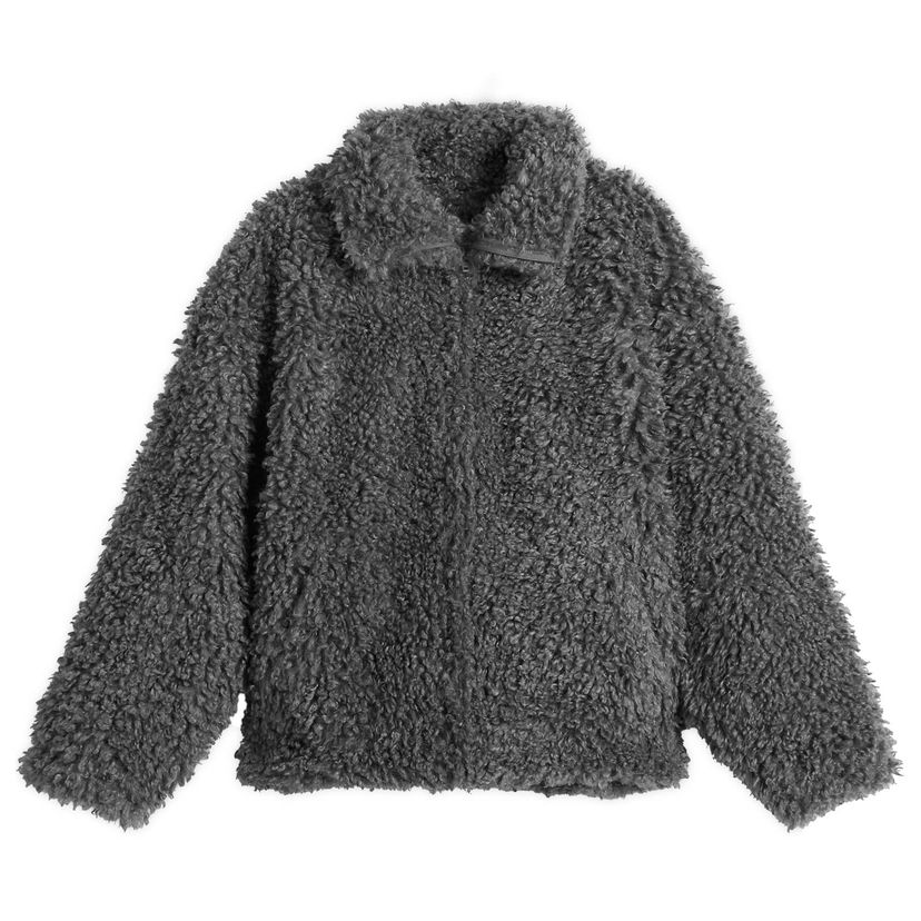Bunda Acne Studios Felemmy Chunky Fleece Jacket, Size Large Šedá | A90687-AFH