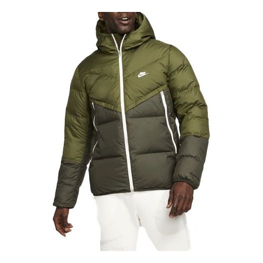 Prešívaná bunda Nike Sportswear Windrunner Hooded Jacket Zelené | DD6796-326, 0