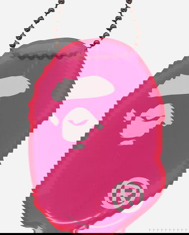 Kľúčenka BAPE Ape Head Coin Case Ružová | 1G80182062 PINK, 4