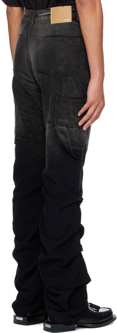 Cargo nohavice We11done We11done Washed Wrinkled Corduroy Pants Čierna | WD-PT2-24-237-M-BK, 2