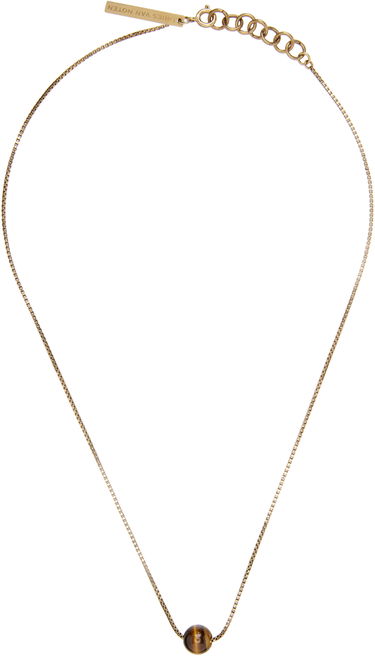Náhrdelník Dries Van Noten Box Chain Necklace with Round Stone Pendant Rôznofarebný | 252-028218-092, 0
