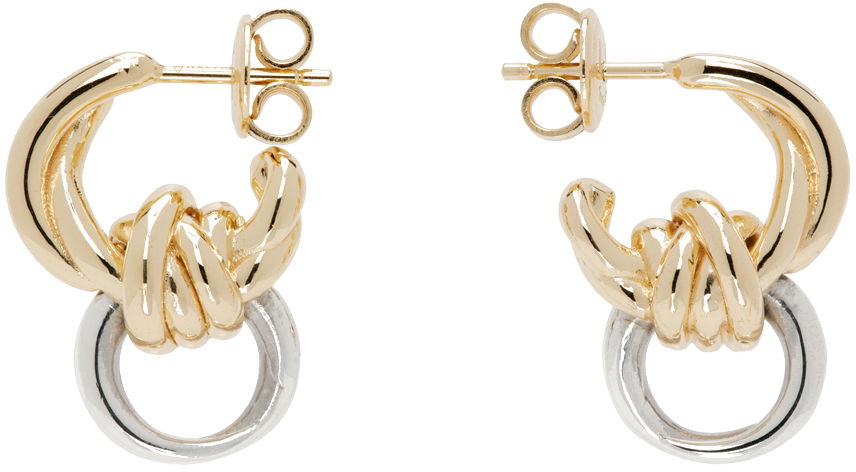 Náušnice Bottega Veneta Knot Earrings Metalická | 795805 V507D, 0