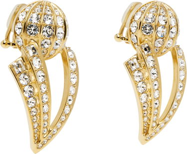 Náušnice Valentino Valentino Garavani Gold-Tone Crystal Clip-On Earrings Žltá | 6W0J0Y95YCW, 1