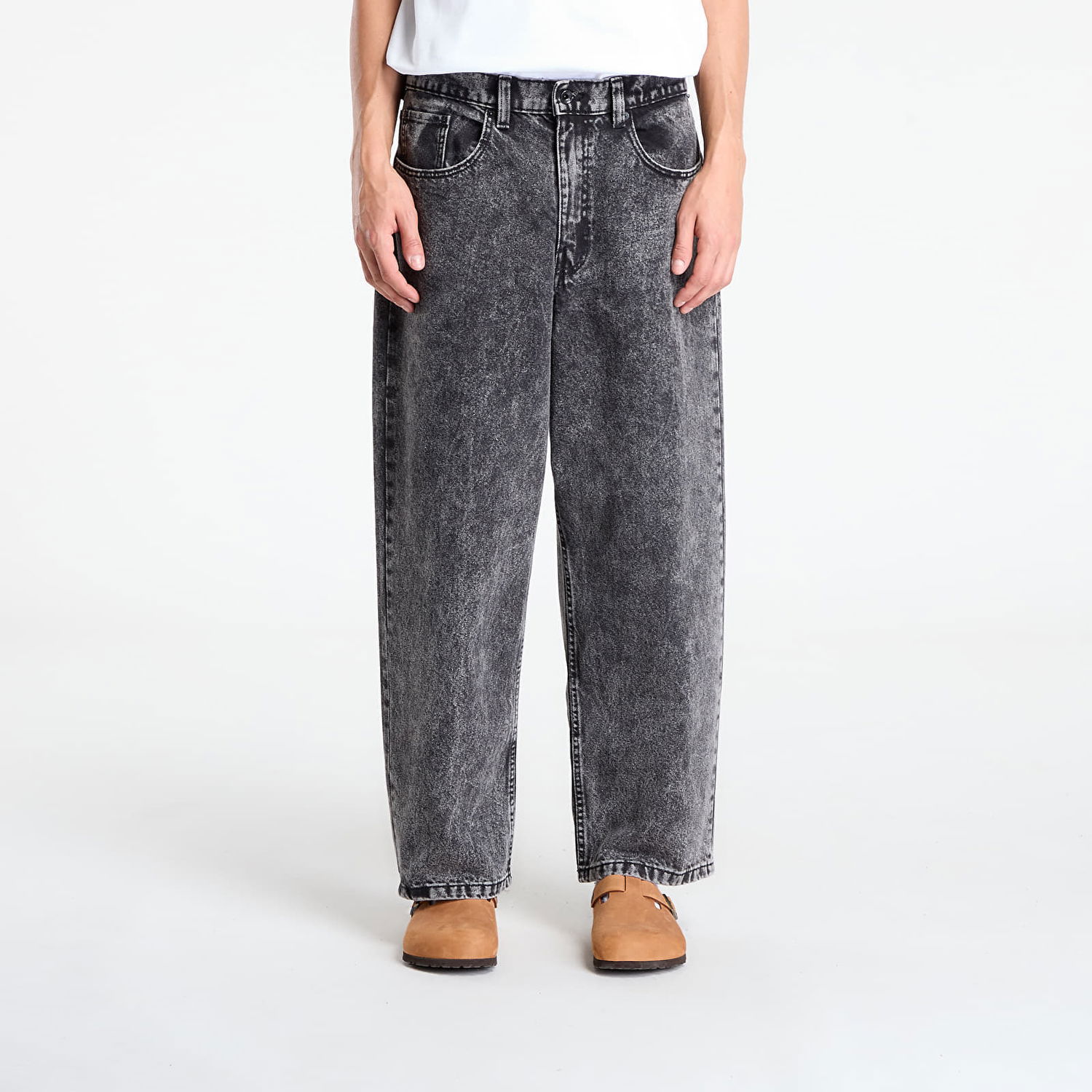 Džínsy Vans Vans Check-5 Baggy Denim Pants Šedá | VN000PQHE901, 0