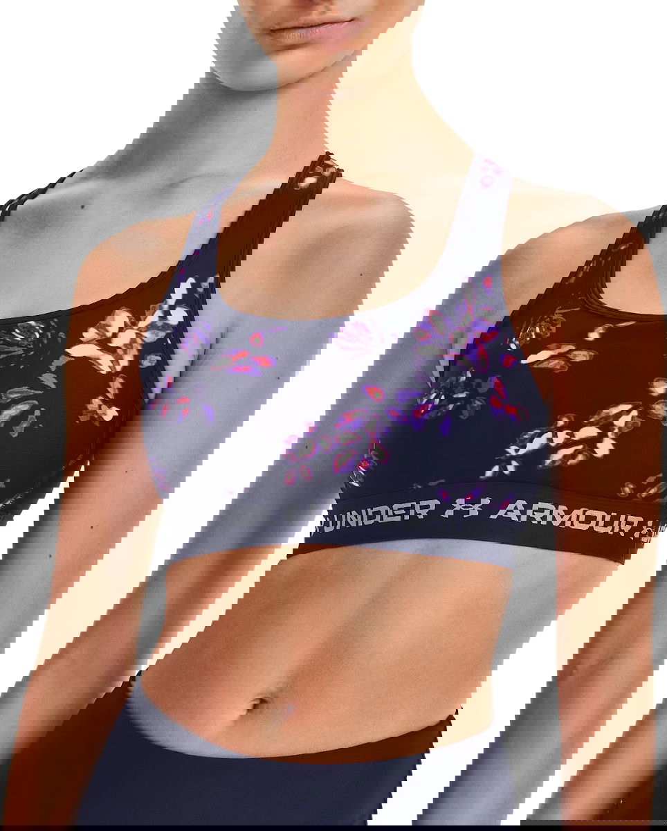 Podprsenka Under Armour Crossback Mid Print Sports Bra Navy | 1361042-410, 0