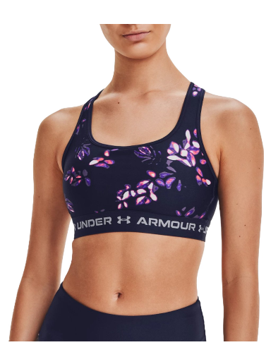 Podprsenka Under Armour Crossback Mid Print Sports Bra Navy | 1361042-410