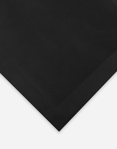 Šál Dolce & Gabbana Silk Pocket Square With Logo Embroidery Čierna | GR412EG0UBVN0000, 1