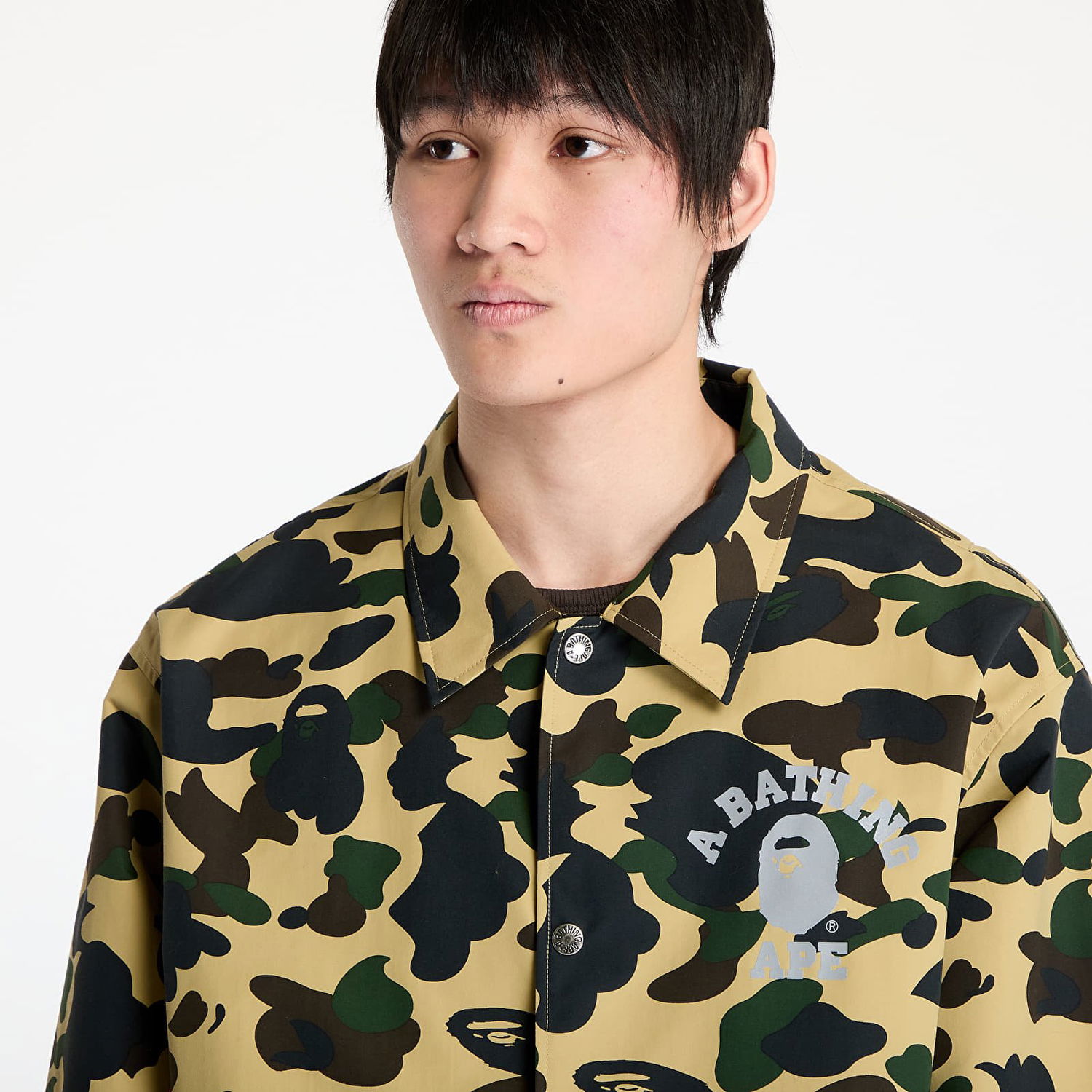 Vetrovka BAPE A BATHING APE Gore-Tex Wind Stopper 1St Camo Relaxed Coach Jacket Žltá | 001LJK701005M YEL, 1