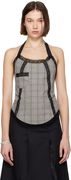 Our Legacy Plaid Halter Top