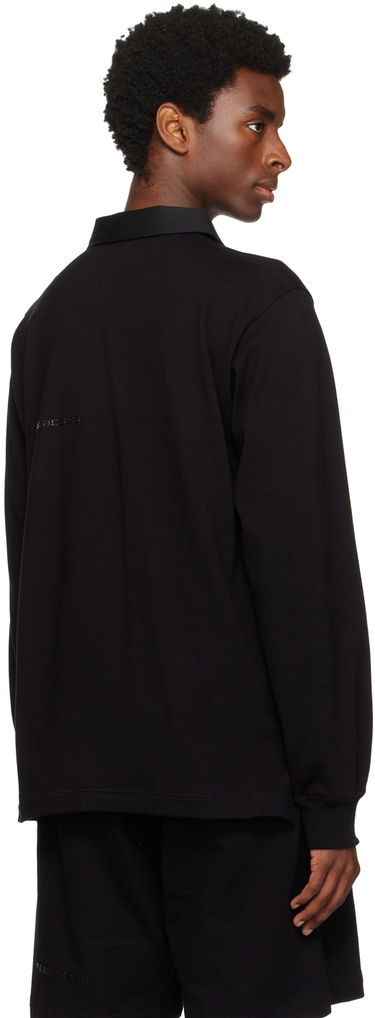 Polo tričko VETEMENTS Bonded Long Sleeve Polo Čierna | VL16TO100B, 2