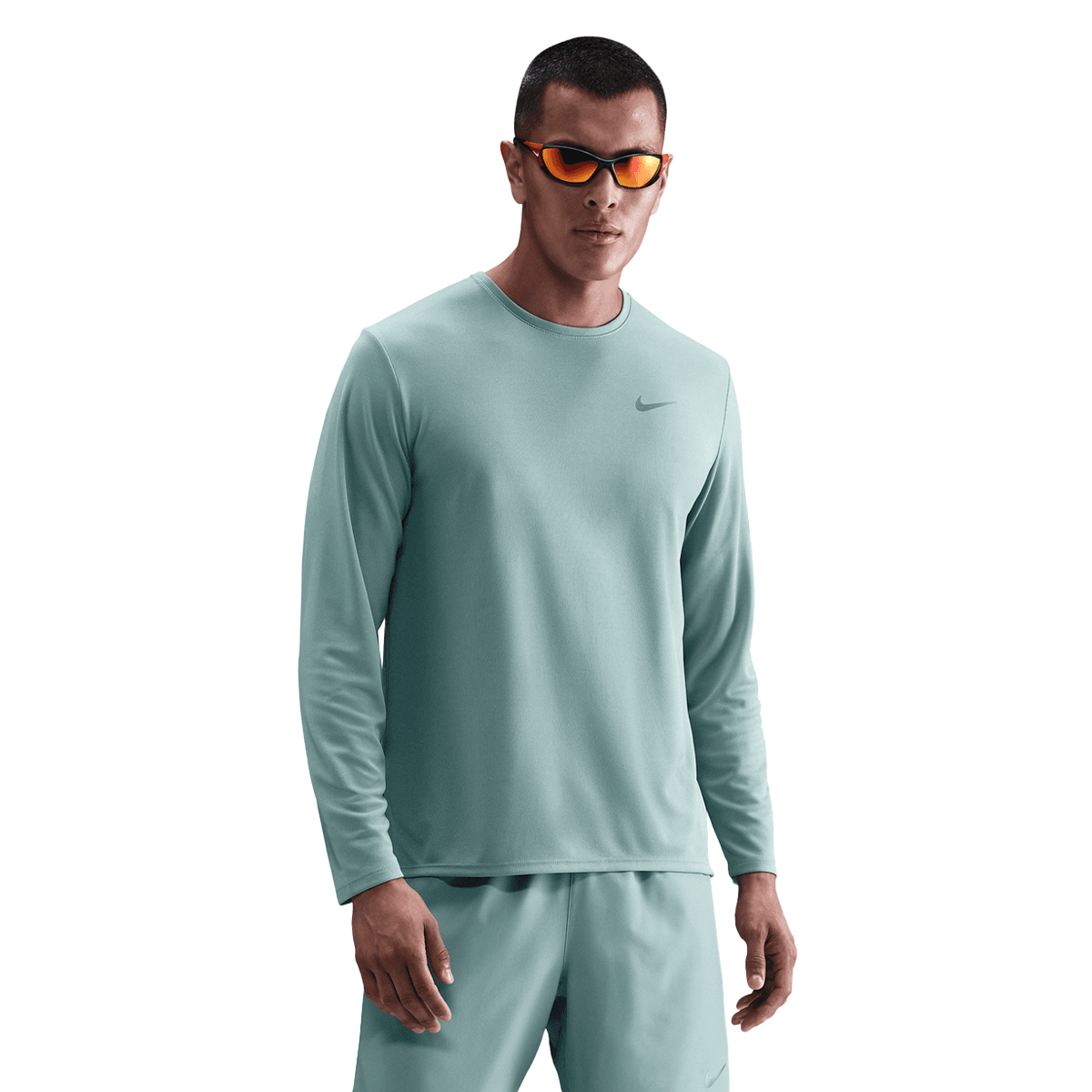 Tričko Nike Miler Long-Sleeve Running Top Tyrkysová | FB7070-017, 0
