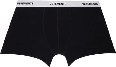 Boxerky VETEMENTS Vetements All Over Logo Boxers Čierna | MA66UN120B, 0
