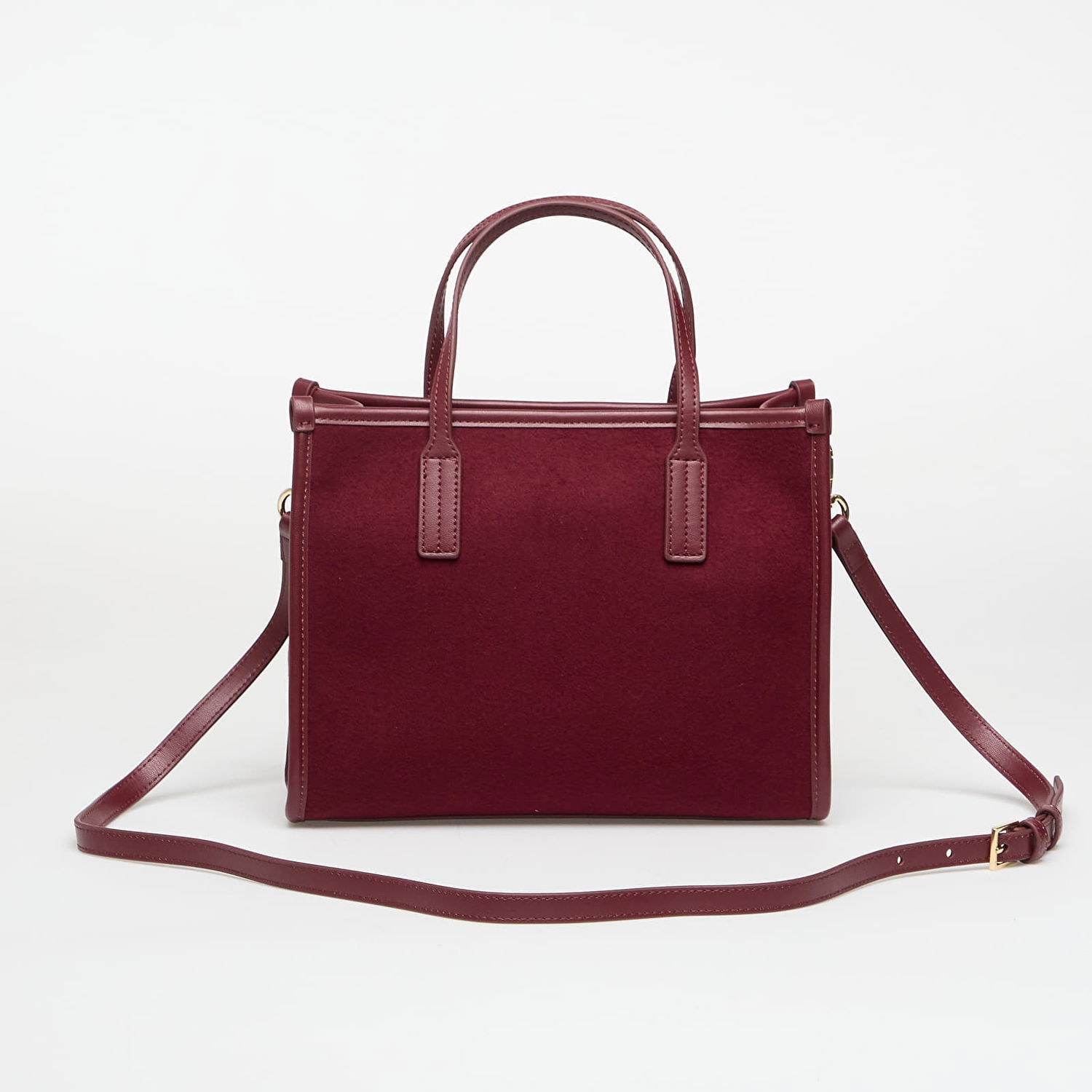 Tote bag Tommy Hilfiger Th City Small Tote Melton Vínová | AW0AW17852 VLP, 1