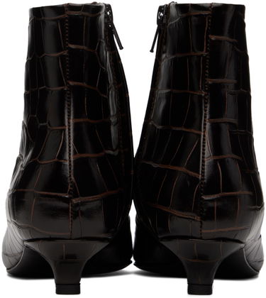 Tenisky a topánky TOTEME TOTEME 'The Slim' Kitten Heel Ankle Boots Hnedá | 241-WAS940-LE0023, 1