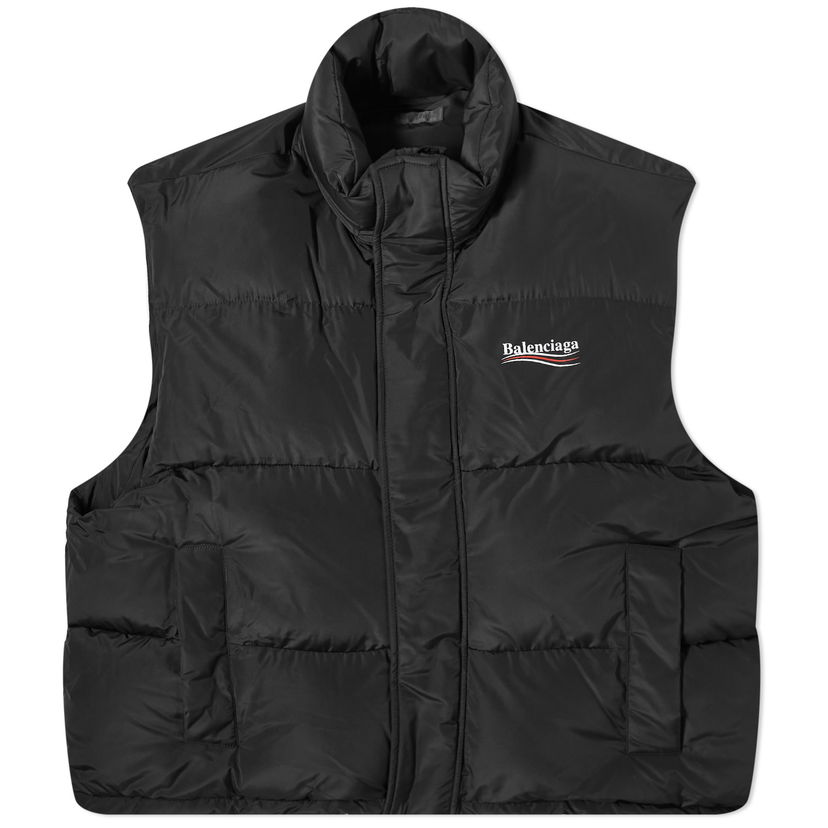 Vesta Balenciaga Political Campaign Padded Vest Čierna | 762769-TYD36-1000