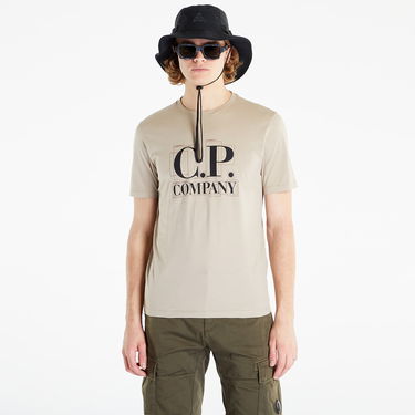 Tričko C.P. Company Jersey Large Graphic Logo T-Shirt Béžová | 14CMTS189A005100W-330, 3
