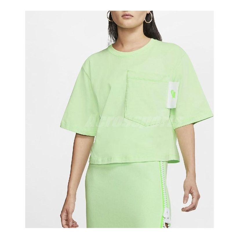 Crop Top Nike Sportswear Short Sleeve T-Shirt Zelené | CT0875-376