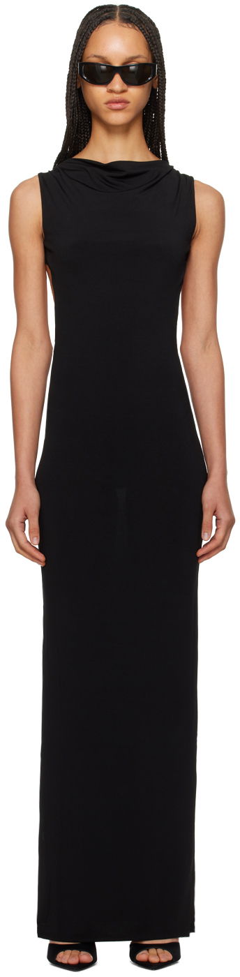 Šaty Miaou Miaou Selena Maxi Dress Čierna | 5047VISBLK, 0