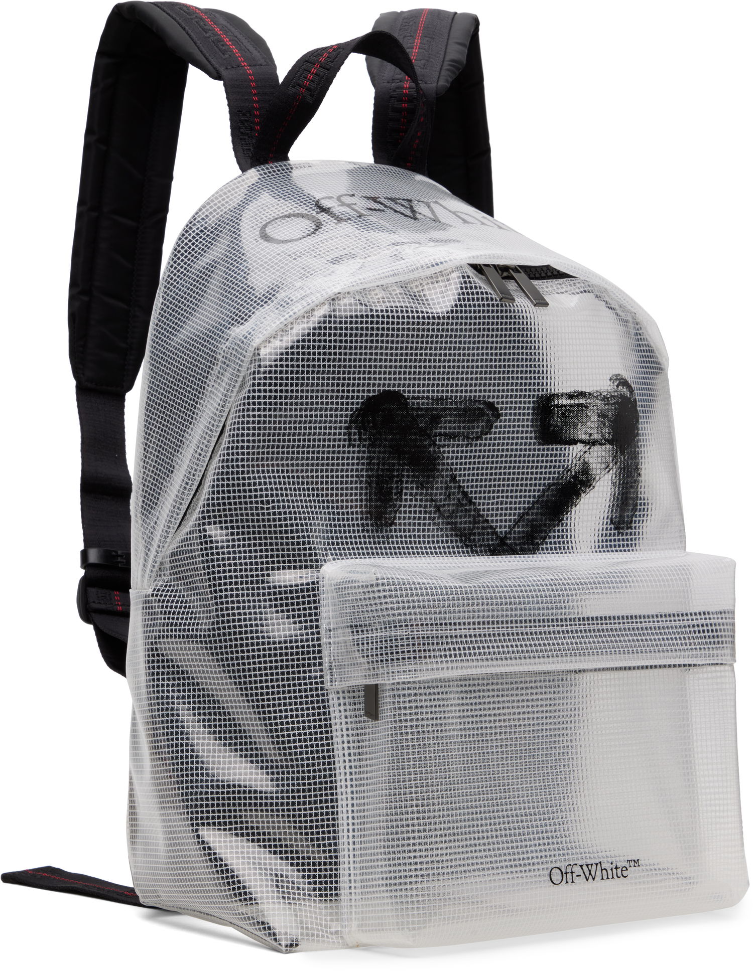 Batoh Off-White Off-White Heritage Ripstop Backpack Biela | OMNB124S25FAB0017910, 1