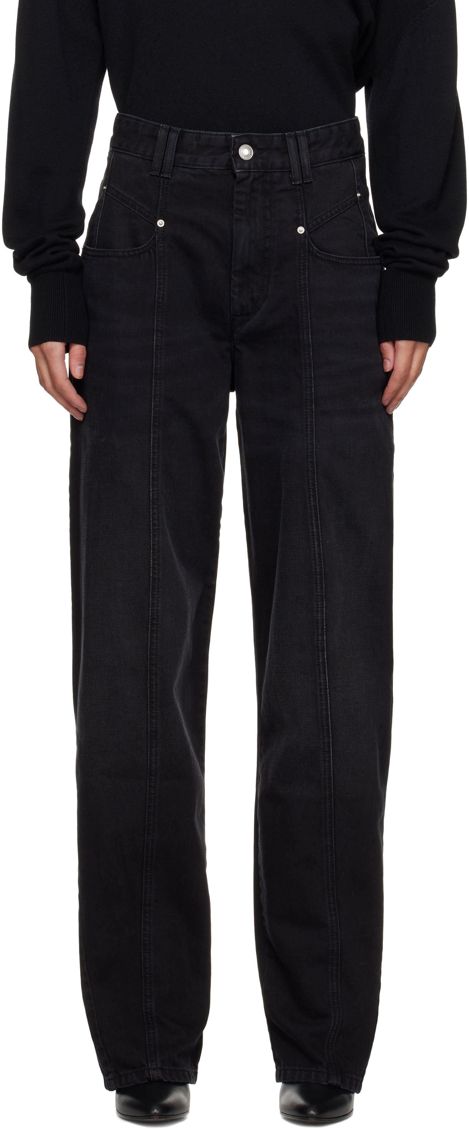 Džínsy ISABEL MARANT Isabel Marant Vetan Jeans Čierna | PA0045FB-B1H06I, 0