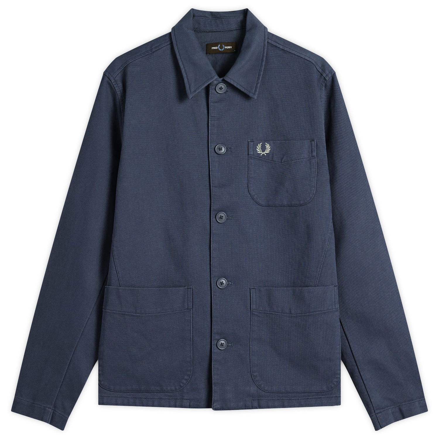 Košeľa Fred Perry Bedford Corduroy Overshirt, Size Large Modrá | M1701-738, 1