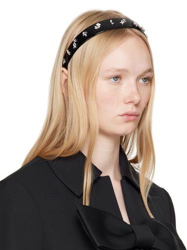 Šperky SHUSHU/TONG YVMIN Edition Zircon Floral Headband Čierna | 25757SLV00NN, 1