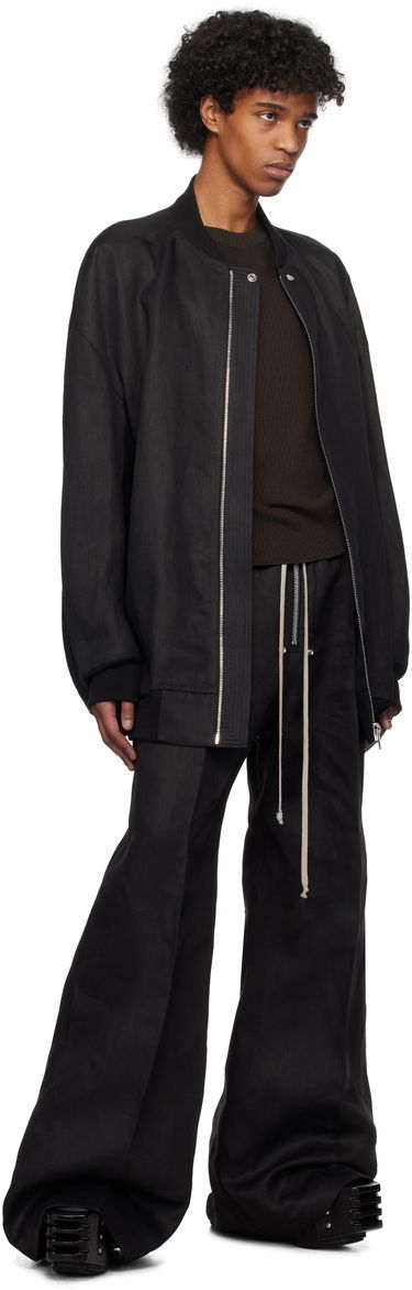 Bomber bunda Rick Owens Rick Owens Hollywood Jumbo Flight Bomber Jacket Čierna | RU01E5793 TWL, 3