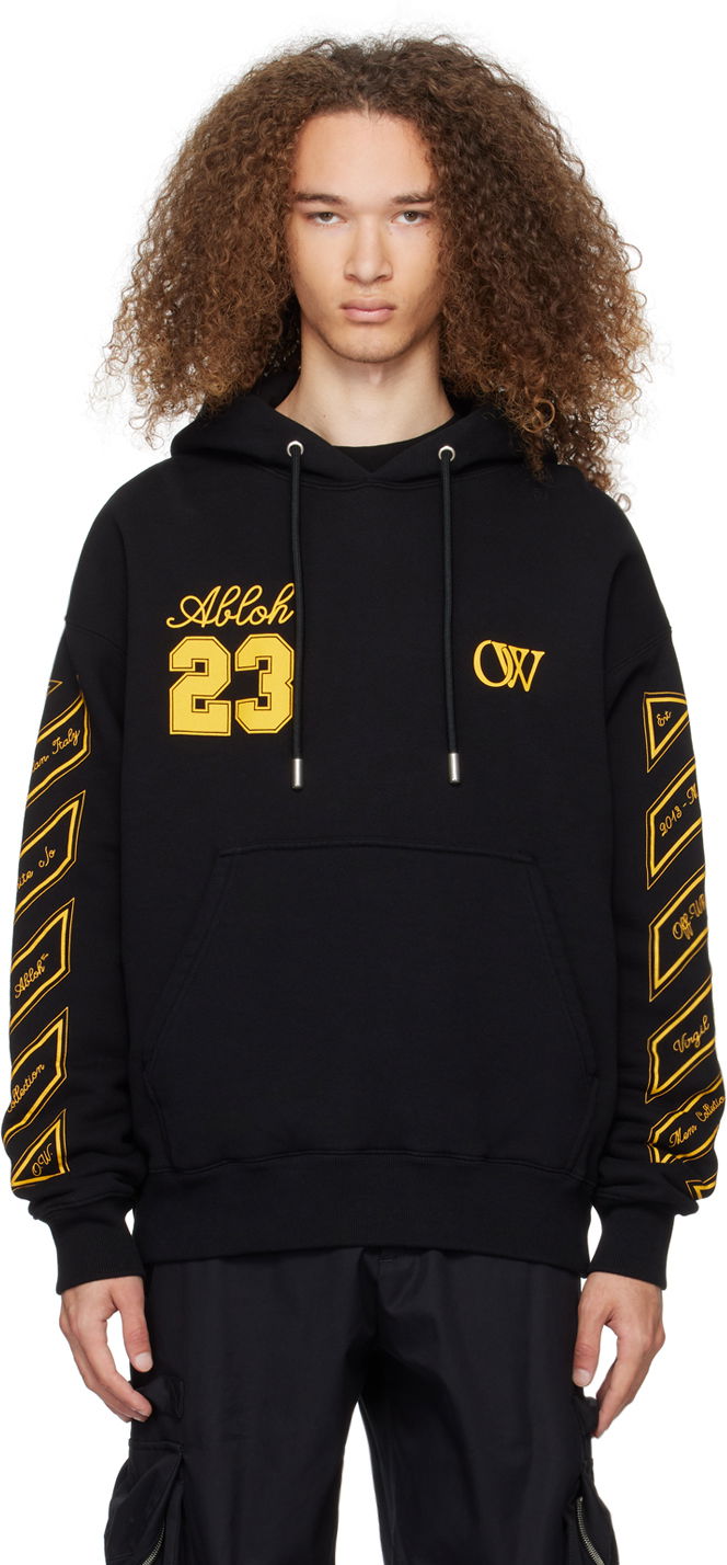 Mikina Off-White Black 'OW 23' Skate Hoodie Čierna | OMBB085S24FLE0121022, 0