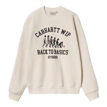 Mikina Carhartt WIP Men's Natural Back to Basics Graphic Sweatshirt Béžová | I034040_9, 4
