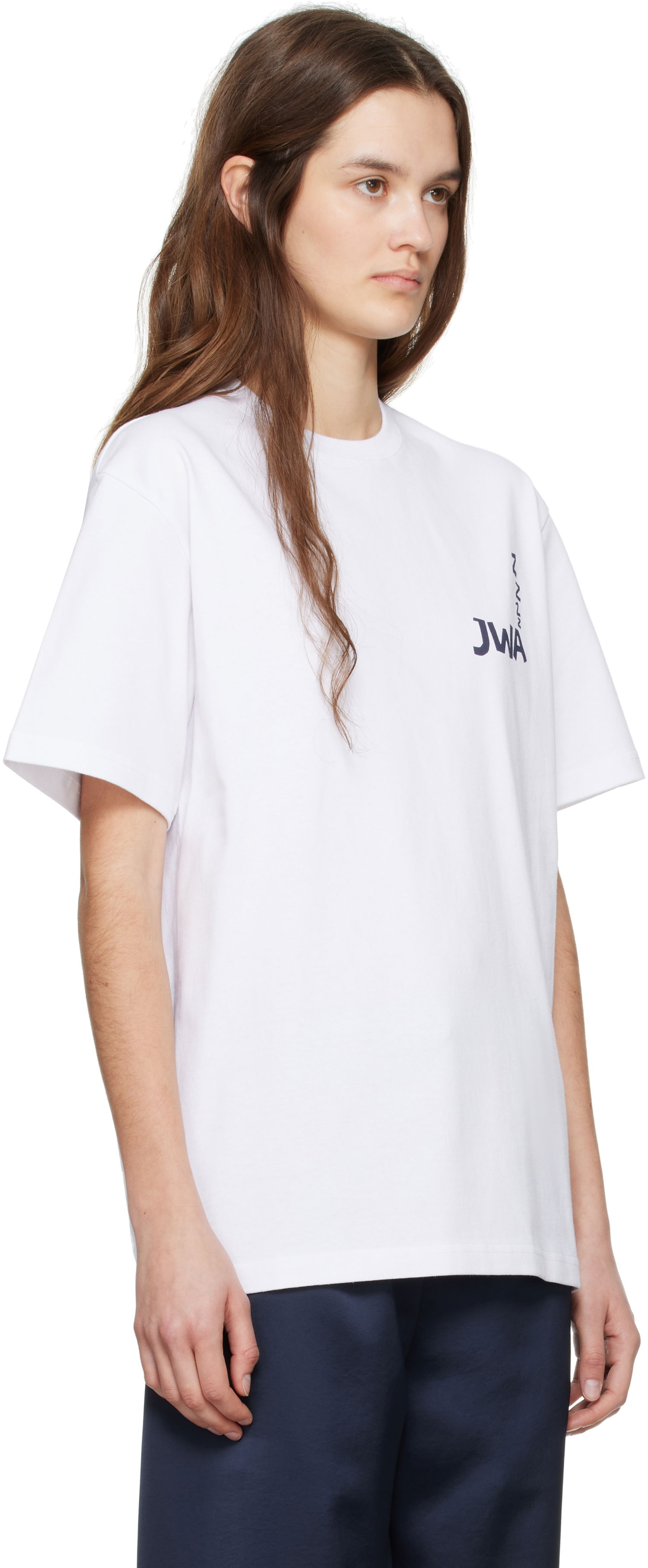Tričko JW Anderson JW Anderson JWA Print T-Shirt Biela | JT0285-PG1510, 1