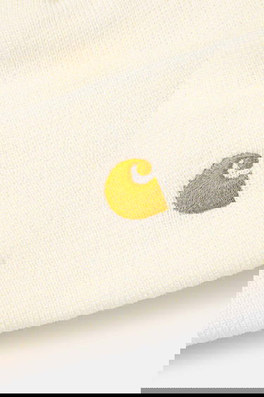 Kulicha Carhartt WIP Chase Knitted Beanie with Embroidered Logo Biela | I026222.0SHXX, 1