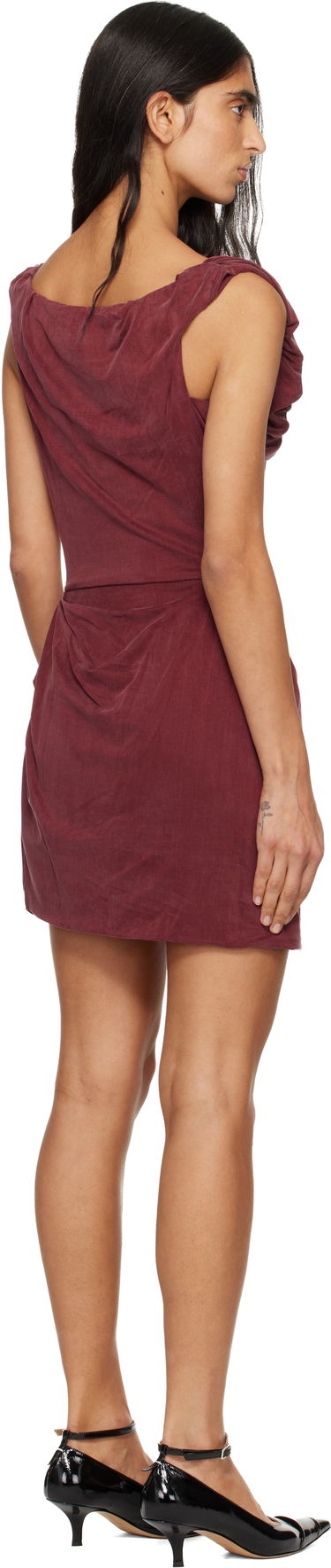 Šaty Vivienne Westwood Ginnie Amber Jersey Minidress Vínová | 1102001G-J008E-, 2