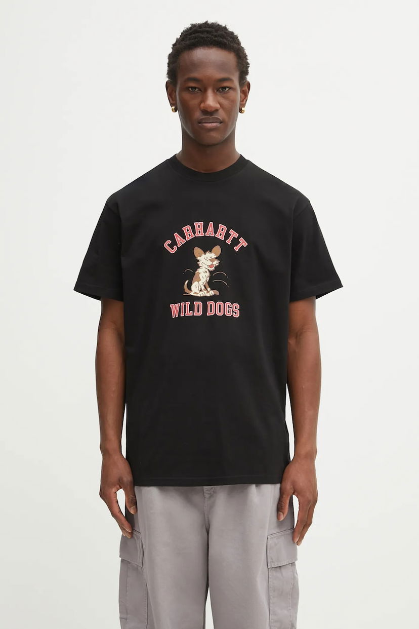 Tričko Carhartt WIP Short Sleeve Wild Dog Graphic T-Shirt Čierna | I035450.89XX