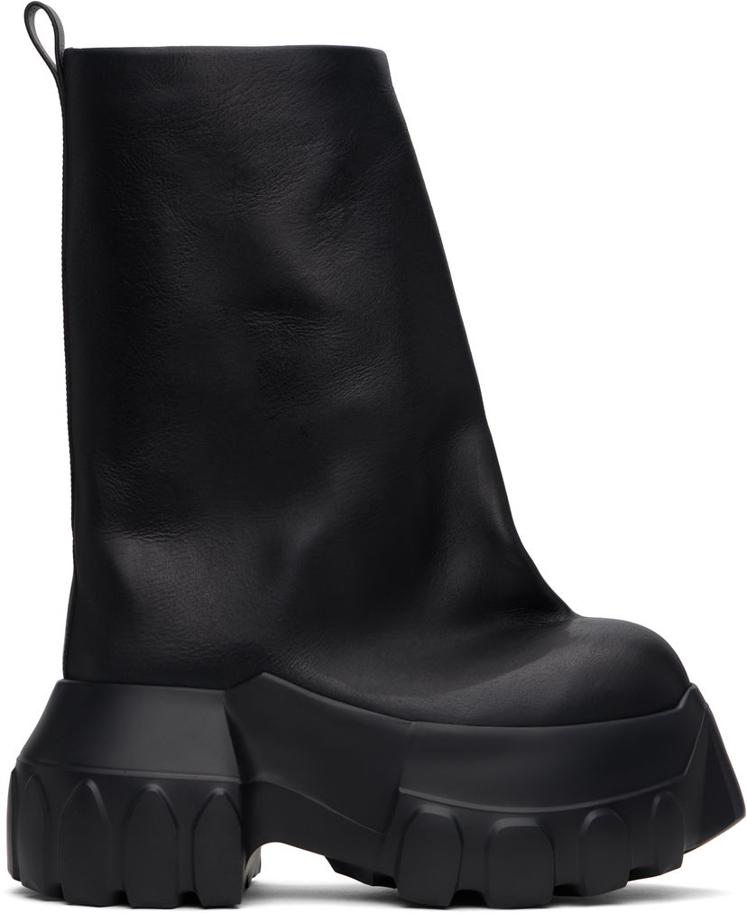 Tenisky a topánky Rick Owens Rick Owens Hollywood Flared Mega Tractor Boots Čierna | RR01E5864 LCH