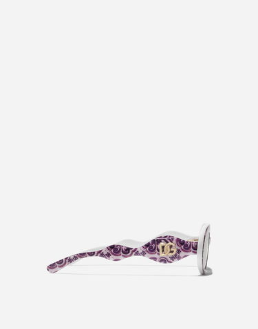 Slnečné okuliare Dolce & Gabbana Dolce & Gabbana Maiolica Print Oval Sunglasses Fialová | VG4006VP95R9V000, 2