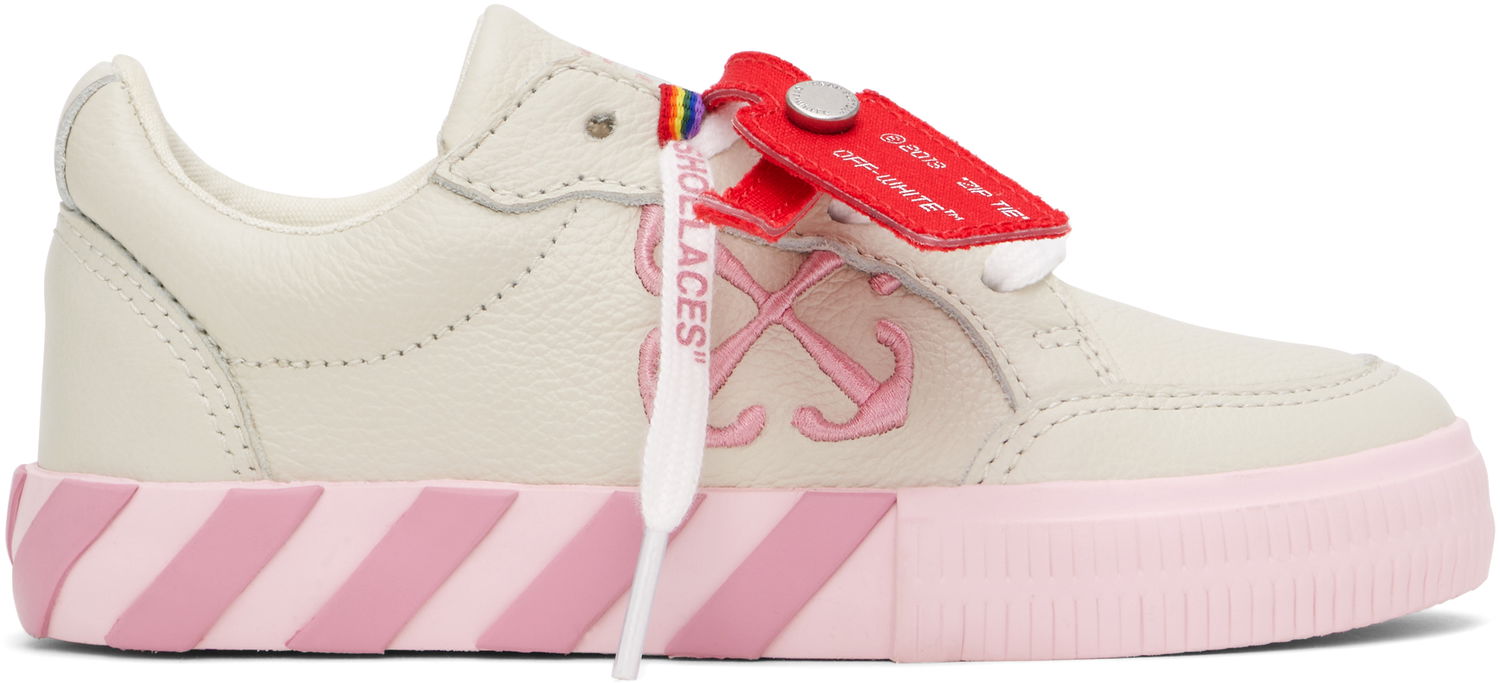 Tenisky a topánky Off-White Low Vulcanized Full Leather Béžová | OGIA001F24LEA0010330, 0