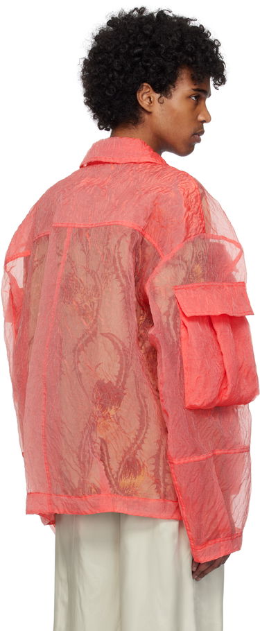 Bunda Dries Van Noten Dries Van Noten Crinkled Pocket Jacket Oranžová | 251-020529-1277, 2