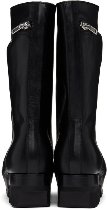 Kabáty Rick Owens Rick Owens Hollywood Bauhaus Ballast Pull Boots Čierna | RP01E7872 LOO, 1