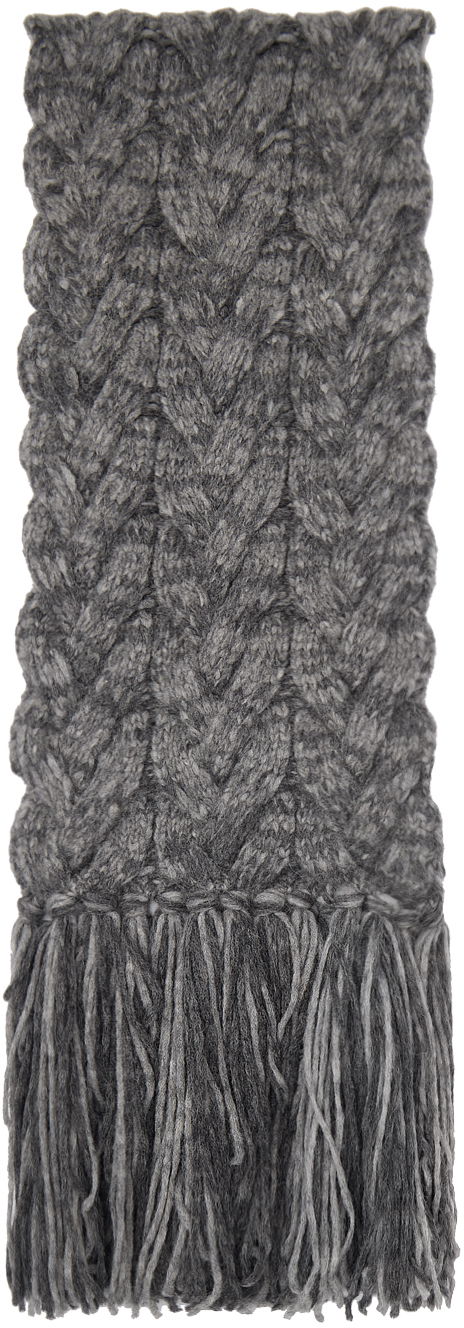 Šál Stella McCartney Stella McCartney Tassel Knit Scarf Šedá | 6K08533S2516, 0