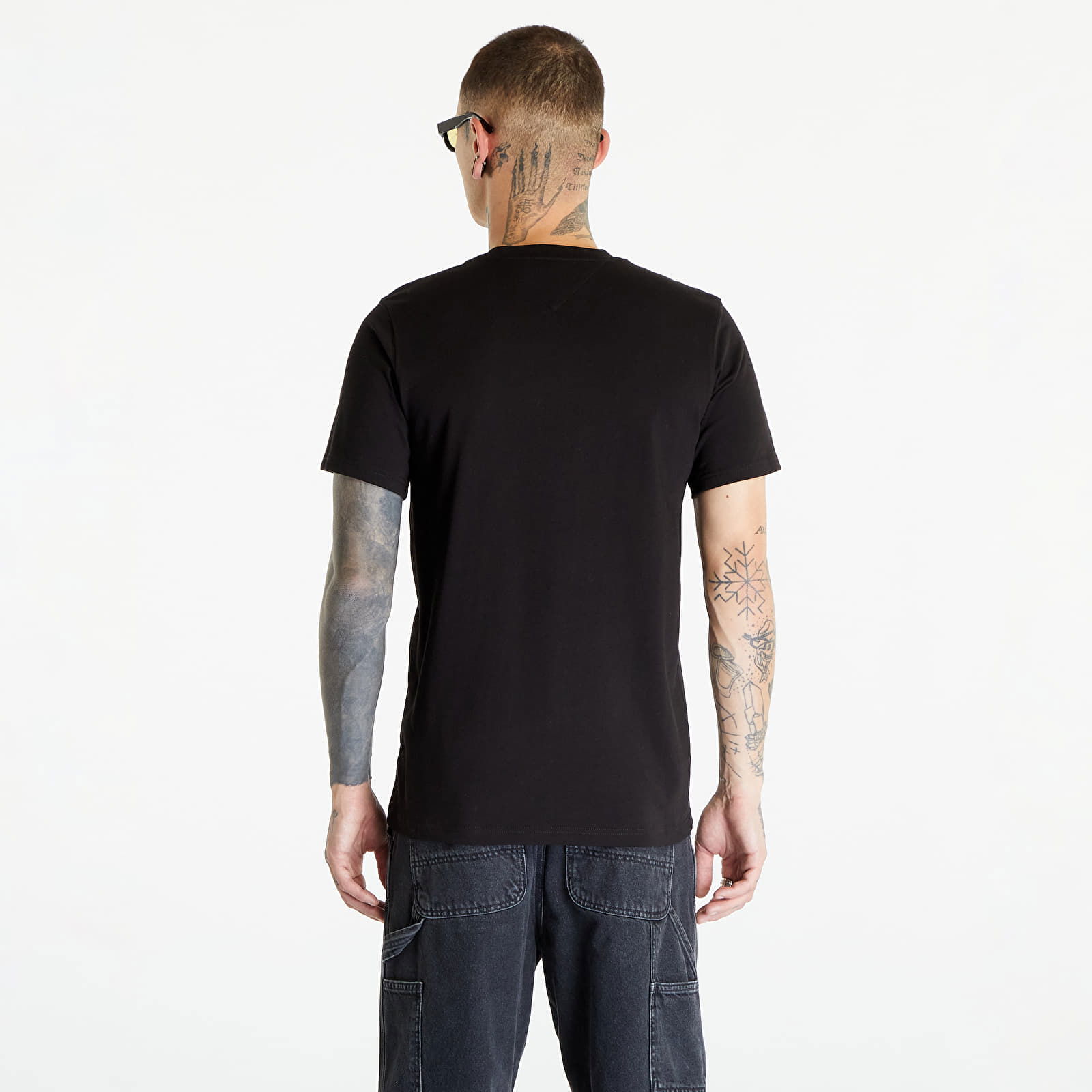 Tommy Jeans Regular Camo Pocket Short Sleeve Tee Black