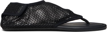 Starostlivosť o obuv Alaïa ALAÏA Thong Fishnet Sandals Čierna | AA3S126TK050, 0