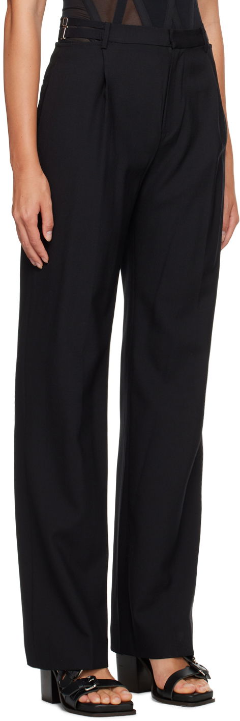 Nohavice Dion Lee Black Lingerie High-Waist Dress Pants Čierna | C2102R23, 1