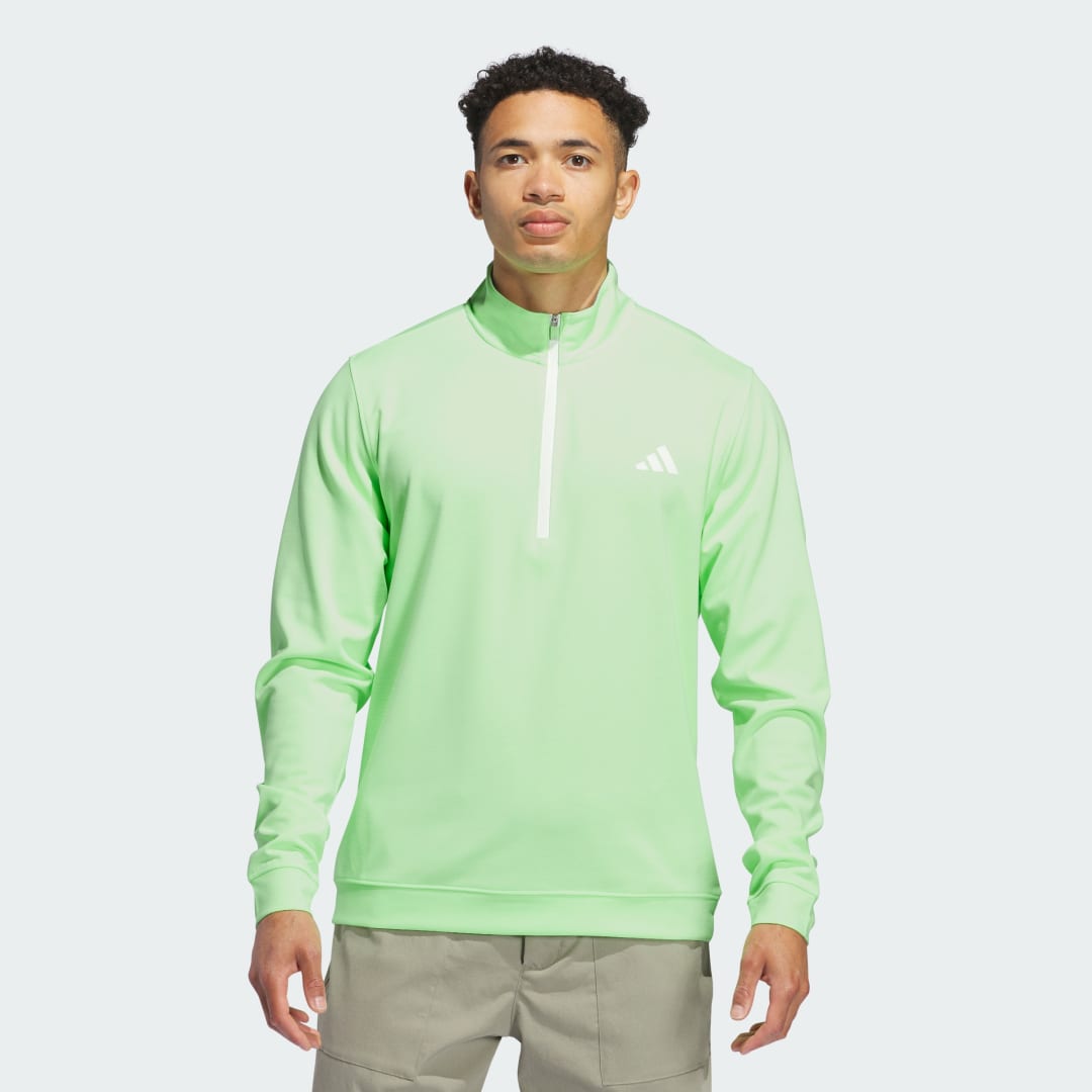 Mikina adidas Performance Elevated 1/4 Zip Sweatshirt Zelené | IU4489, 0