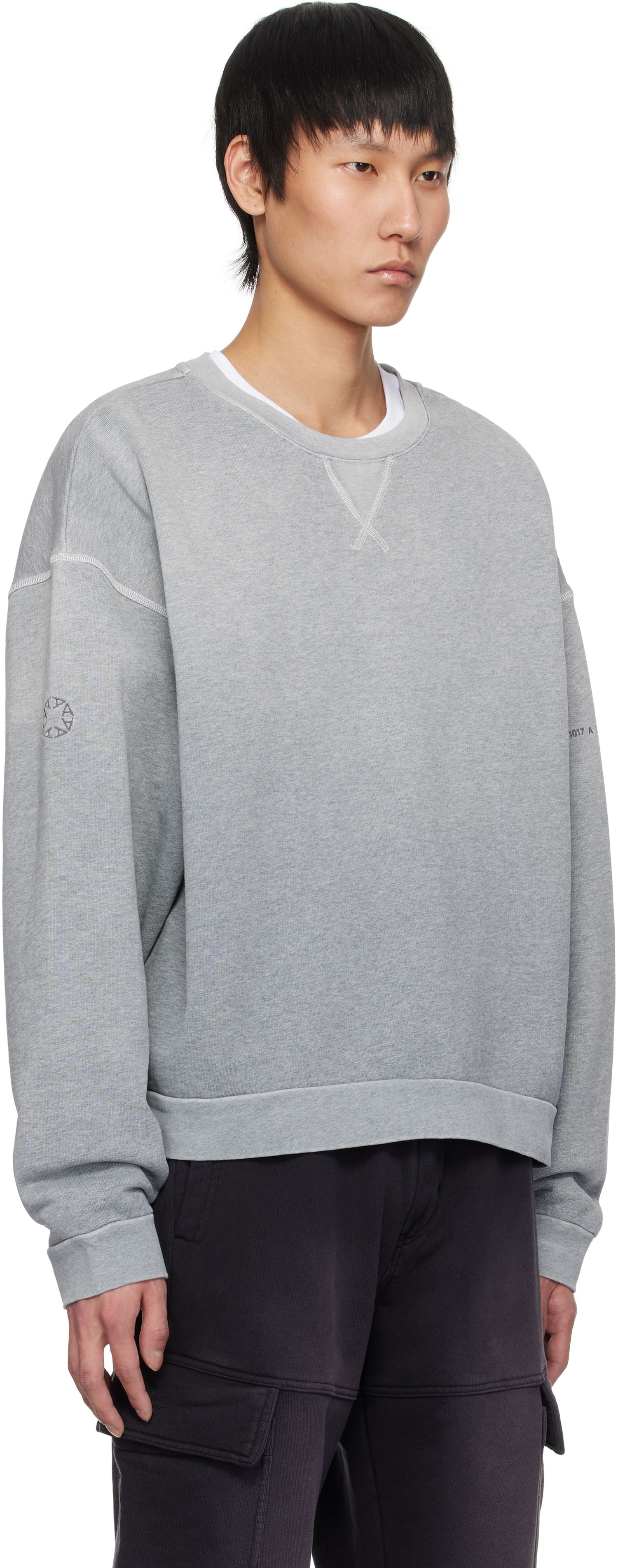 Mikina 1017 ALYX 9SM ALYX 9SM Garment Dye Boxy Crewneck Sweatshirt Šedá | AAMSW0243FA01, 1