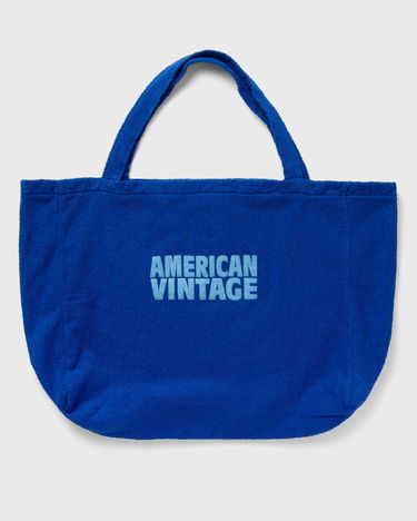 Tote bag American Vintage American Vintage BOBYPARK Tote Bag Modrá | BOBY27AE25-BLEU-DE-PRUSSE, 0