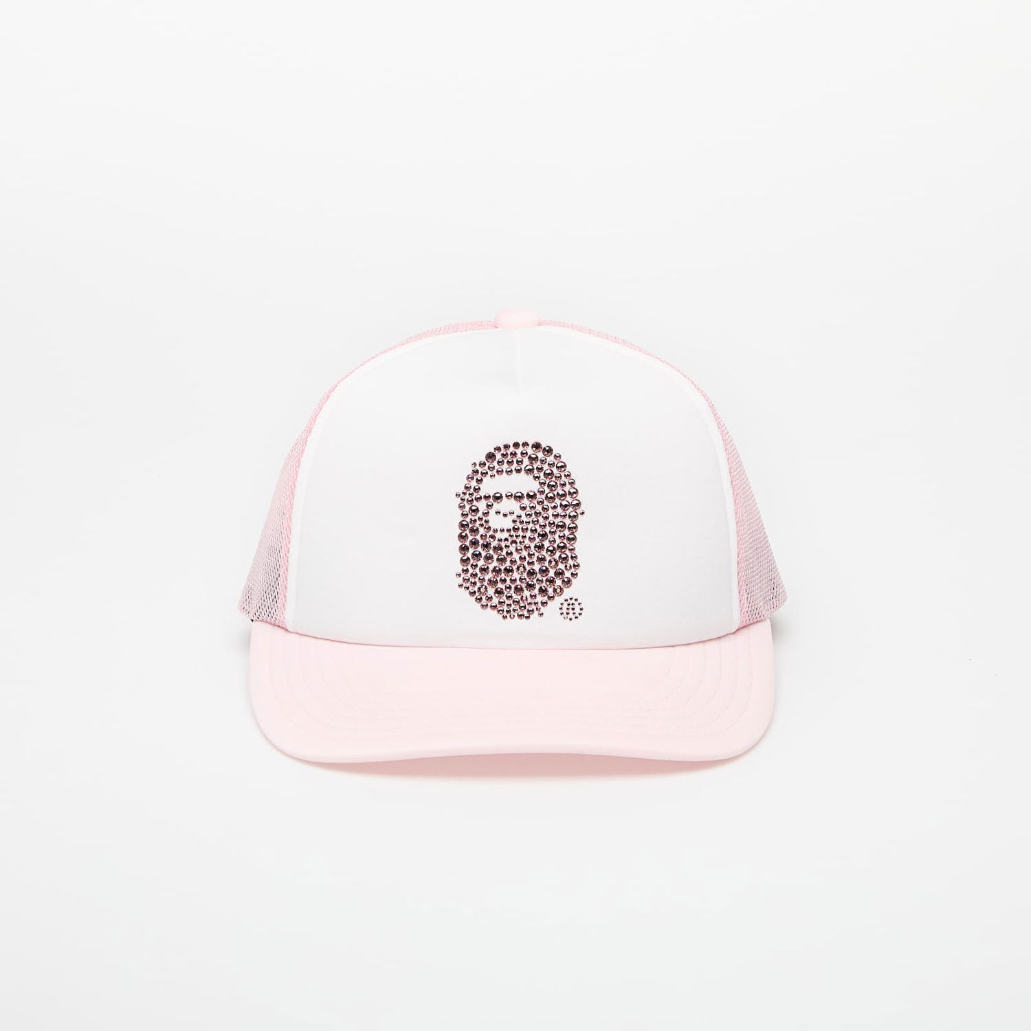 Šiltovka BAPE A BATHING APE Crystal Stone Ape Head Mesh Cap Ružová | 001CPK802002LPNK, 0